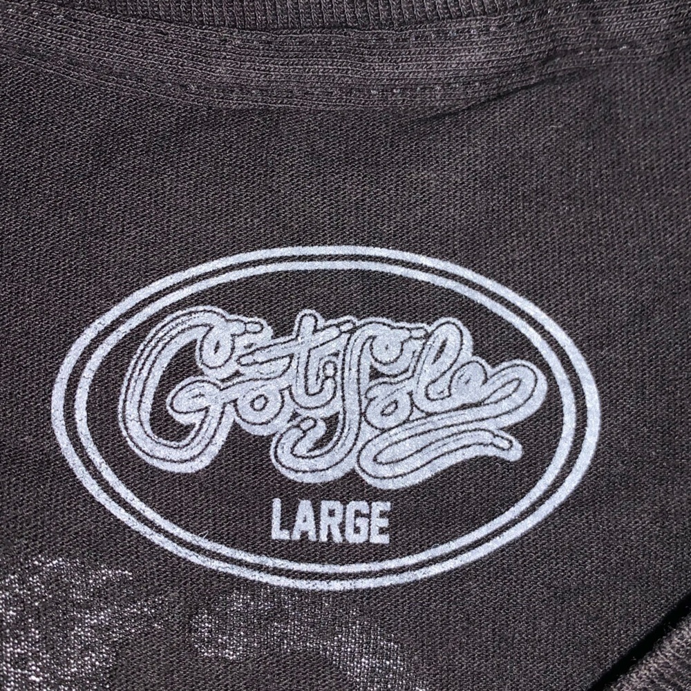 NWT GOT SOLE NY tee shirt size large small black puff print unisex big apple - Picture 4 of 9